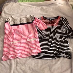 Girls size 4T tunic style 3/4 sleeve dresses